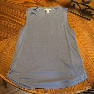 Athleta Women's Blue Linen Sport Tank Top